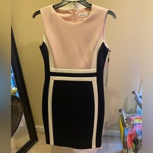 NWT Calvin Klein Color-block Dress